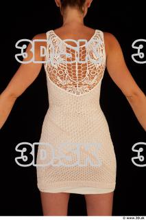 Upper body white dress of Little Caprice 0006